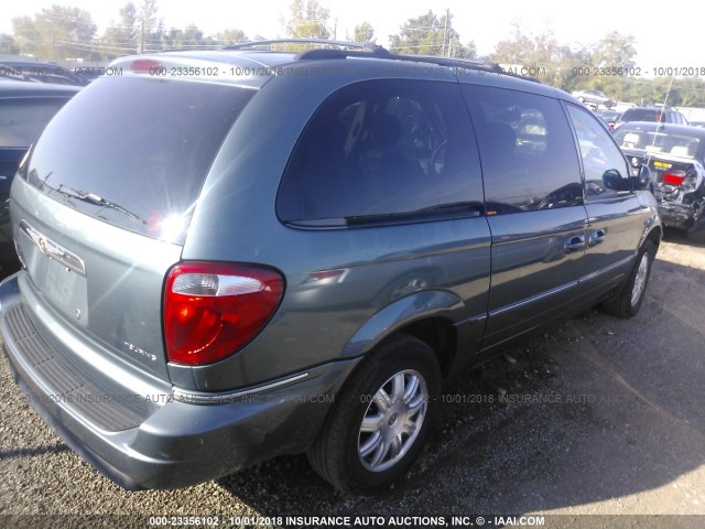 2A4GP54L36R723426 - 2006 CHRYSLER TOWN & COUNTRY TOURING Light Blue photo 4