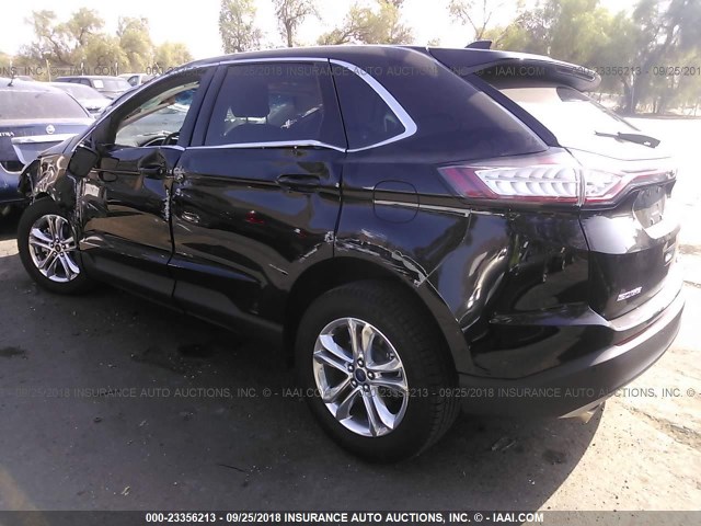 2FMPK3J99HBB74548 - 2017 FORD EDGE SEL BLACK photo 3