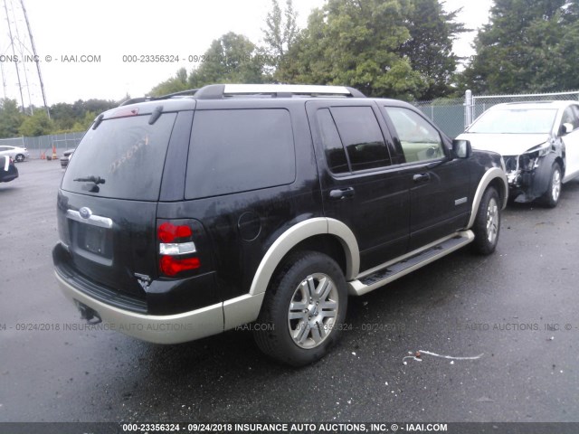 1FMEU74E66UA76943 - 2006 FORD EXPLORER EDDIE BAUER BLACK photo 4