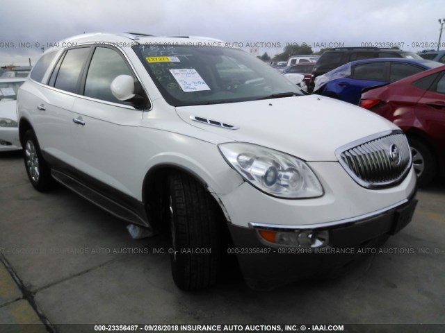 5GAKRBED9BJ273703 - 2011 BUICK ENCLAVE CXL WHITE photo 1