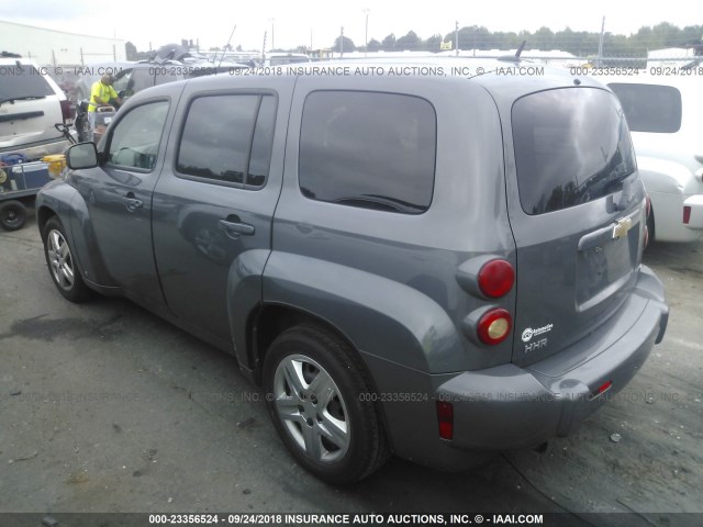 3GNCA13D88S666727 - 2008 CHEVROLET HHR LS GRAY photo 3