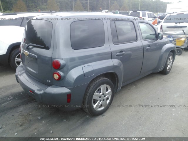 3GNCA13D88S666727 - 2008 CHEVROLET HHR LS GRAY photo 4