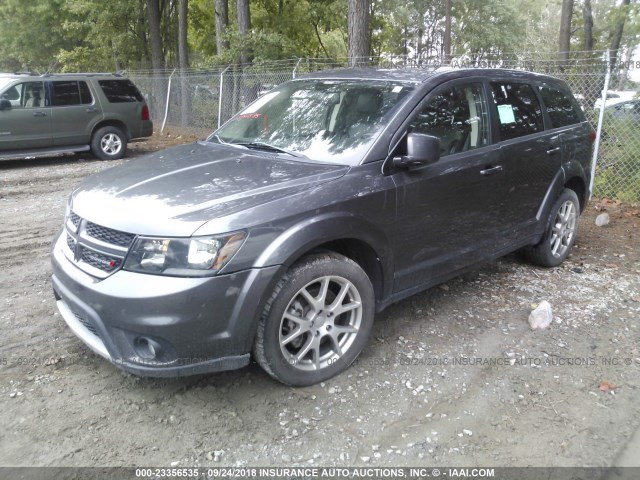 3C4PDDEG1FT580788 - 2015 DODGE JOURNEY R/T GRAY photo 2