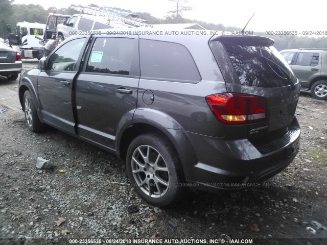 3C4PDDEG1FT580788 - 2015 DODGE JOURNEY R/T GRAY photo 3