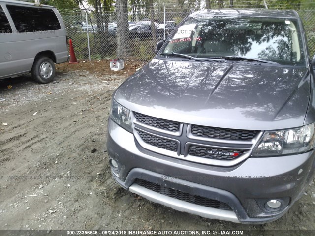 3C4PDDEG1FT580788 - 2015 DODGE JOURNEY R/T GRAY photo 6