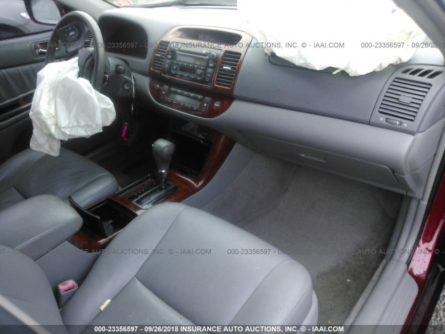 4T1BF32K85U095183 - 2005 TOYOTA CAMRY LE/XLE/SE Qırmızı foto 5