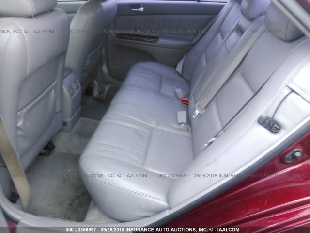4T1BF32K85U095183 - 2005 TOYOTA CAMRY LE/XLE/SE Qırmızı foto 8