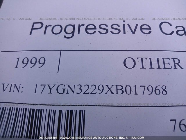17YGN3229XB017968 - 1999 CLASSIC 5TH WHEEL FLAT DECK TRAIL  黑色 照片 9
