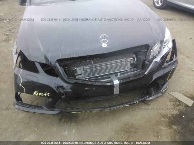 WDDHF9AB8AA168394 - 2010 MERCEDES-BENZ E 550 4MATIC BLACK photo 6