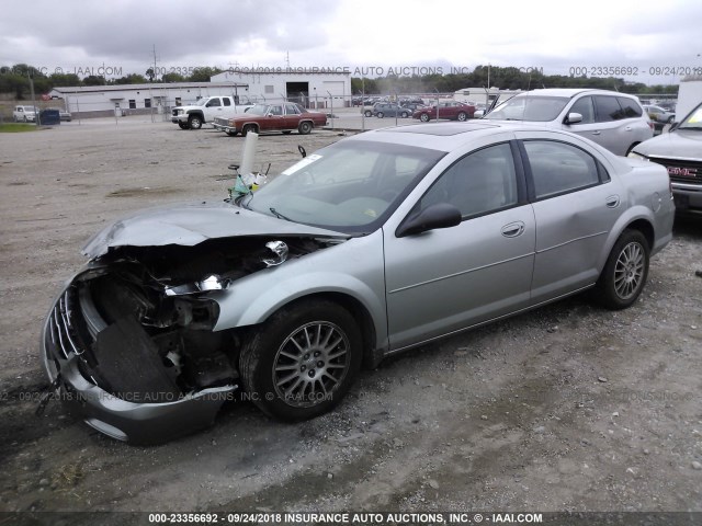 1C3EL46X44N412802 - 2004 CHRYSLER SEBRING LX GREEN photo 2