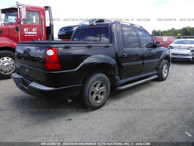 1FMZU67K55UA43685 - 2005 FORD EXPLORER SPORT TR  BLACK photo 4