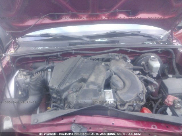 3TMJU62N77M029605 - 2007 TOYOTA TACOMA DOUBLE CAB PRERUNNER RED photo 10