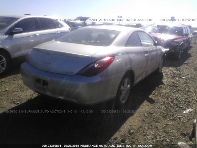 4T1CA38P84U017278 - 2004 TOYOTA CAMRY SOLARA SE/SLE ვერცხლისფერი ფოტო 4