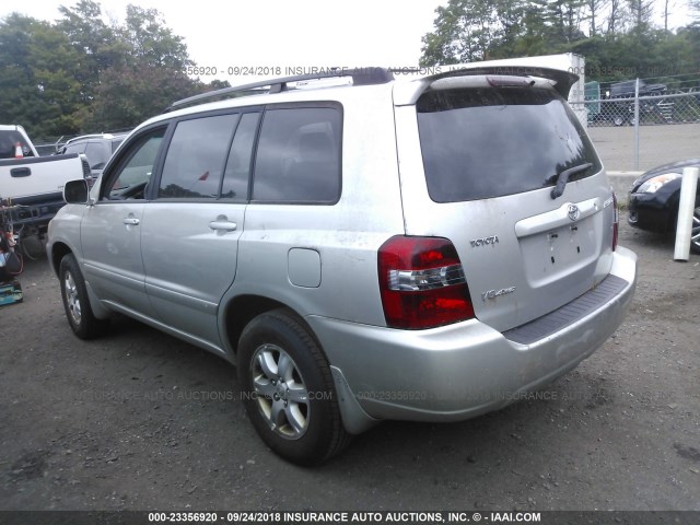 JTEEP21AX70201477 - 2007 TOYOTA HIGHLANDER SPORT/LIMITED SILVER photo 3