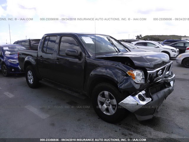 1N6AD0ER3AC429436 - 2010 NISSAN FRONTIER CREW CAB SE/LE/NISMO GRAY photo 1