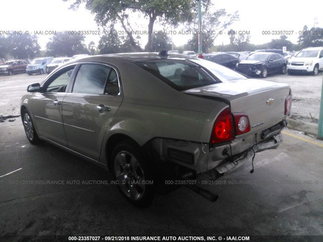 1G1ZC5E00CF275995 - 2012 CHEVROLET MALIBU 1LT GOLD photo 3