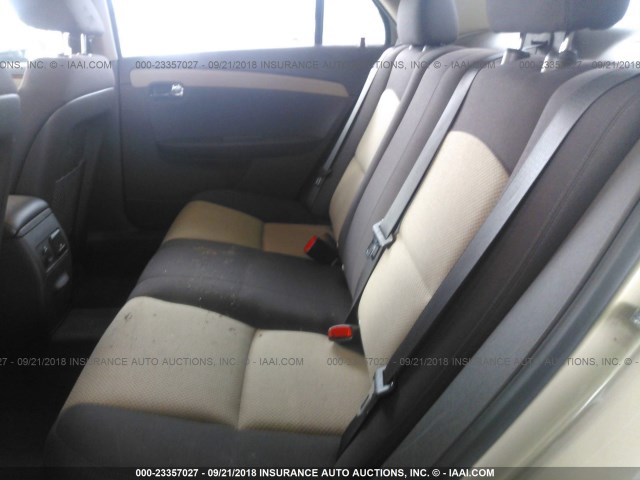 1G1ZC5E00CF275995 - 2012 CHEVROLET MALIBU 1LT GOLD photo 8