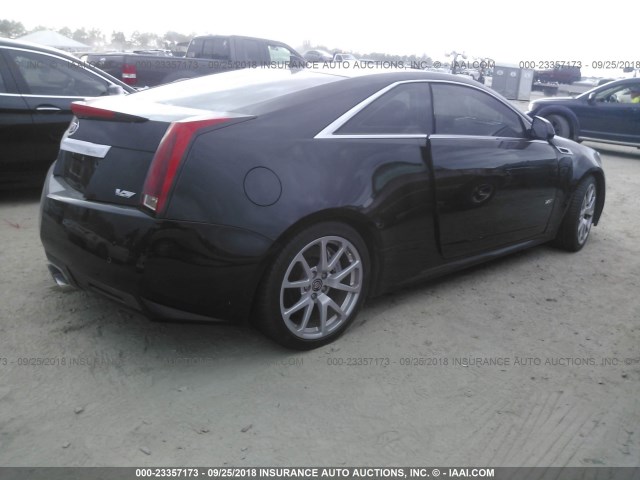 1G6DV1EP7B0131723 - 2011 CADILLAC CTS-V BLACK photo 4