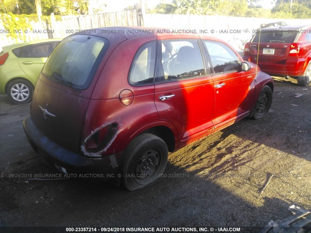 3C4FY48BX3T626422 - 2003 CHRYSLER PT CRUISER CLASSIC RED photo 4