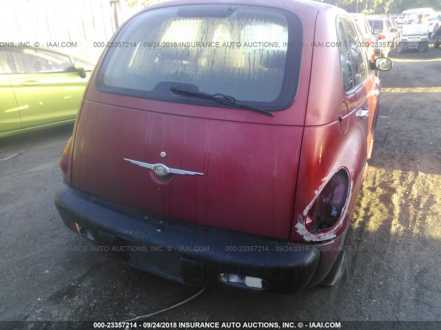 3C4FY48BX3T626422 - 2003 CHRYSLER PT CRUISER CLASSIC RED photo 6