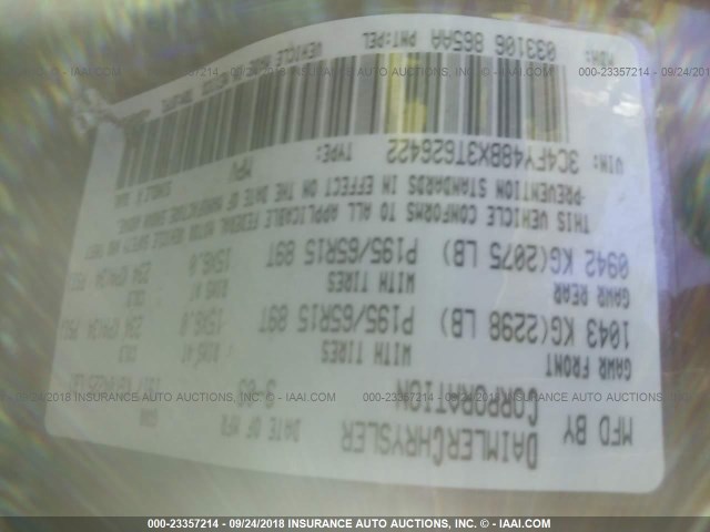 3C4FY48BX3T626422 - 2003 CHRYSLER PT CRUISER CLASSIC 红色 照片 9