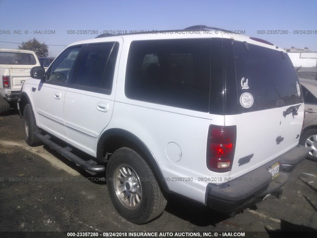 1FMPU16L1YLB16792 - 2000 FORD EXPEDITION XLT WHITE photo 3
