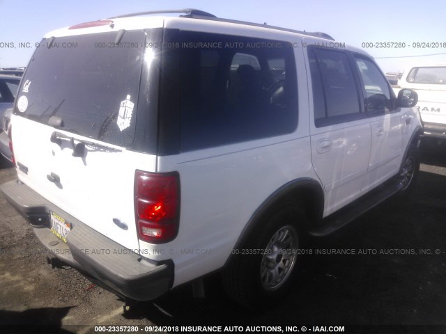 1FMPU16L1YLB16792 - 2000 FORD EXPEDITION XLT WHITE photo 4