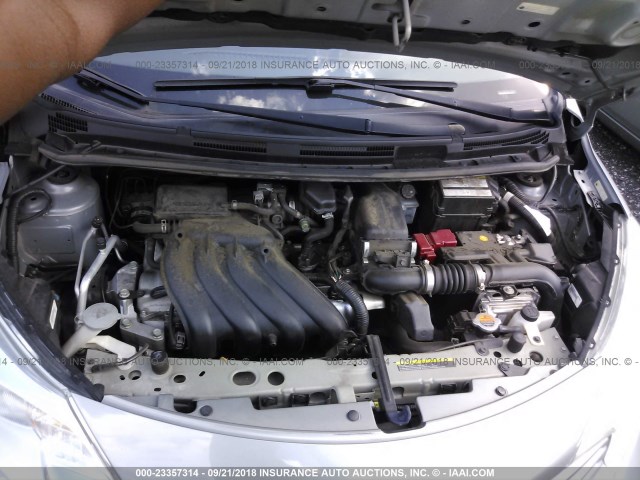 3N1CE2CP7EL413257 - 2014 NISSAN VERSA NOTE S/S PLUS/SV/SL GRAY photo 10