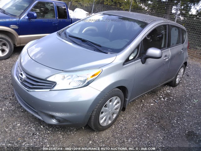 3N1CE2CP7EL413257 - 2014 NISSAN VERSA NOTE S/S PLUS/SV/SL GRAY photo 2