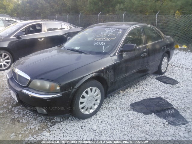 1LNHM86S84Y610701 - 2004 LINCOLN LS BLACK photo 2