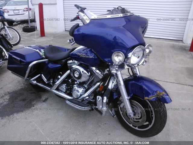 1HD1KBW106Y693686 - 2006 HARLEY-DAVIDSON FLHXI BLUE photo 1