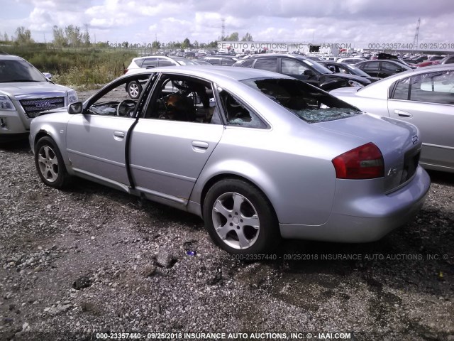 WAUBA24B5XN087448 - 1999 AUDI A6 2.8 QUATTRO SILVER photo 3