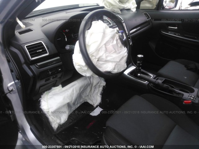 JF1VA1E67H9815881 - 2017 SUBARU WRX PREMIUM GRAY photo 5