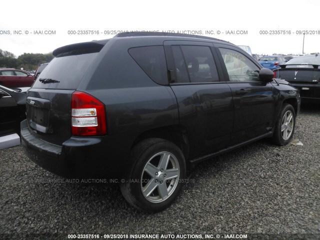 1J8FF47W87D286279 - 2007 JEEP COMPASS BLUE photo 4