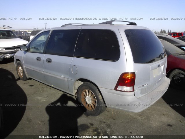 2FMDA5146XBA39080 - 1999 FORD WINDSTAR LX SILVER photo 3