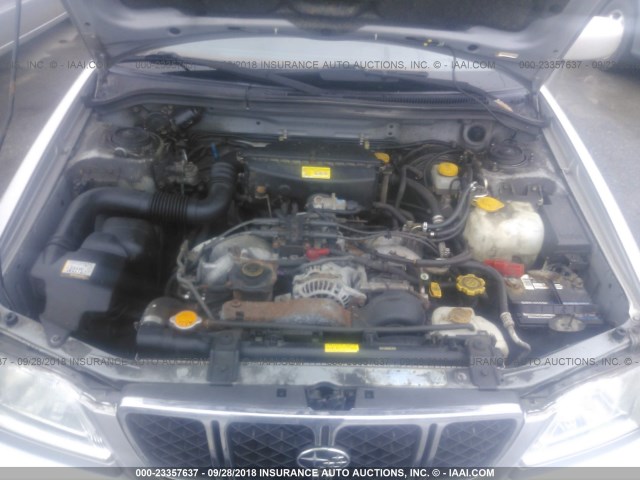 JF1SF65641G732623 - 2001 SUBARU FORESTER S GOLD photo 10