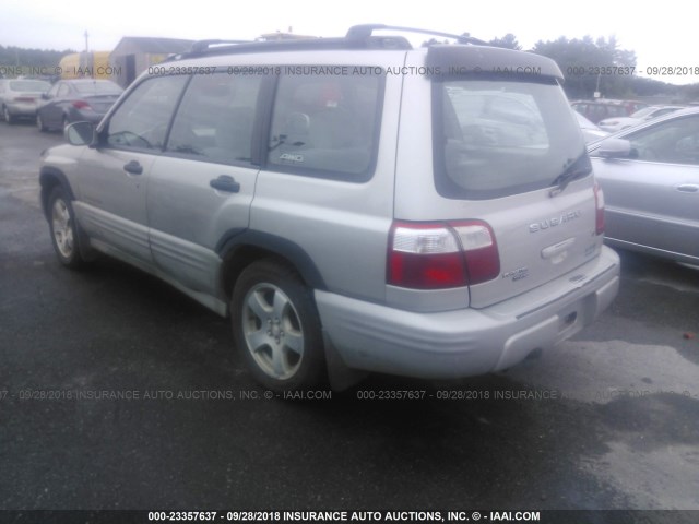 JF1SF65641G732623 - 2001 SUBARU FORESTER S GOLD photo 3