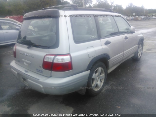 JF1SF65641G732623 - 2001 SUBARU FORESTER S GOLD photo 4