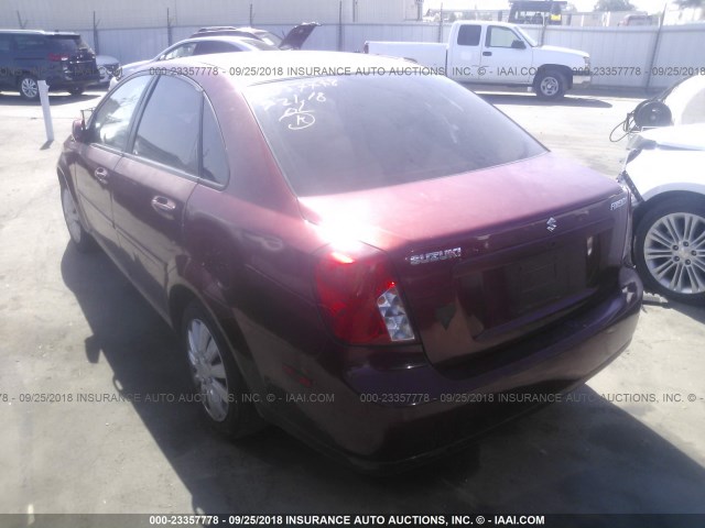 KL5JD56Z96K331707 - 2006 SUZUKI FORENZA BURGUNDY photo 3