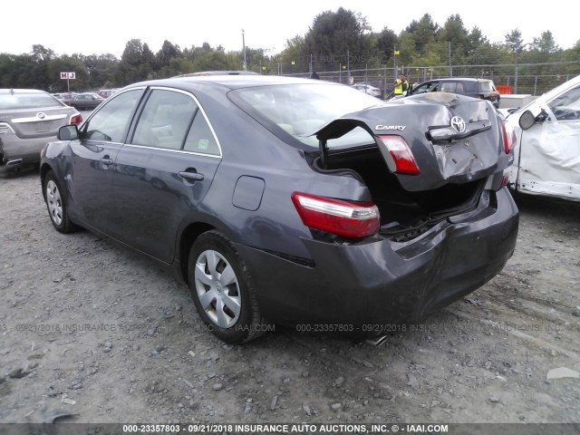 4T1BK46K97U027960 - 2007 TOYOTA CAMRY NEW GENERAT LE/XLE/SE GRAY photo 3