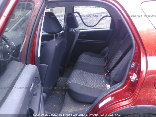 JS2YB413385103379 - 2008 SUZUKI SX4 CONVENIENCE RED photo 8