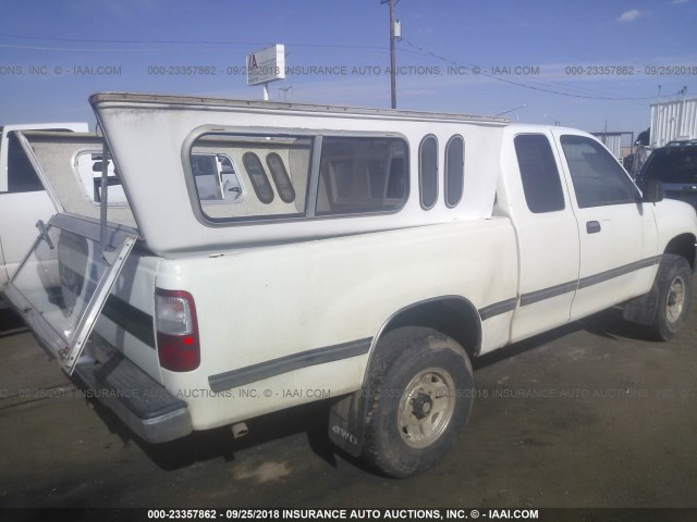 JT4UN24DXT0031305 - 1996 TOYOTA T100 XTRACAB SR5 WHITE photo 4