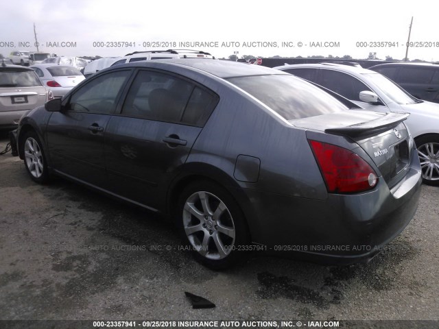 1N4BA41E47C819938 - 2007 NISSAN MAXIMA SE/SL GRAY photo 3