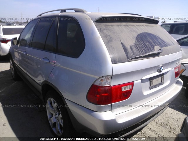 WBAFB33561LH16723 - 2001 BMW X5 4.4I SILVER photo 3