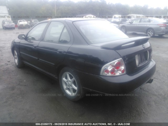 3N1AB51D12L715455 - 2002 NISSAN SENTRA SE-R SPEC V BLACK photo 3