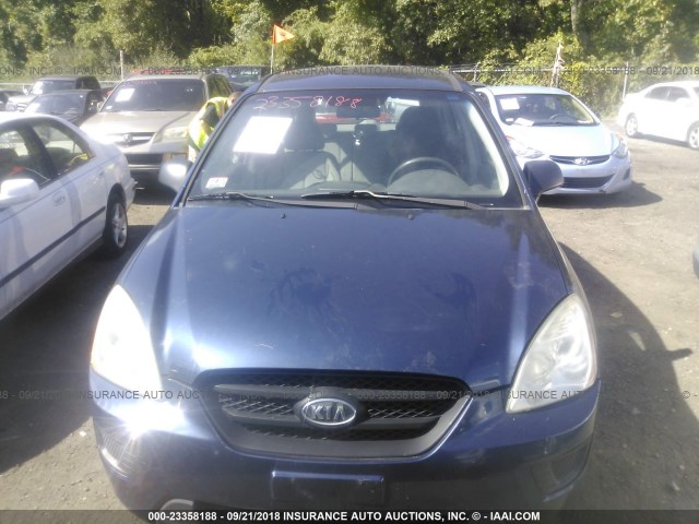 KNAFG525877025948 - 2007 KIA RONDO LX/EX BLUE photo 6