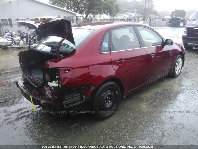 JF1GE6A67BH520700 - 2011 SUBARU IMPREZA 2.5I RED photo 4