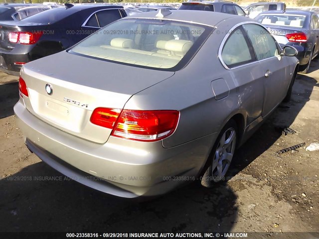 WBAWV53588P078901 - 2008 BMW 328 XI SULEV BROWN photo 4