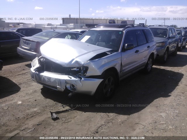 JF1SG65633H706508 - 2003 SUBARU FORESTER 2.5XS SILVER photo 2