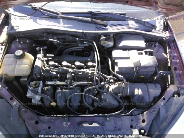 1FAFP34NX7W290127 - 2007 FORD FOCUS ZX4/S/SE/SES მუქწითელი ფოტო 10